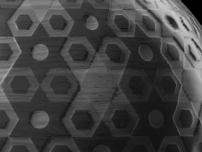 Wood Materials 12- Decorative Wood panel Seamless Pbr 4k Low-poly 3D model