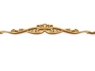 Classic carved decor ornament 367 3D model