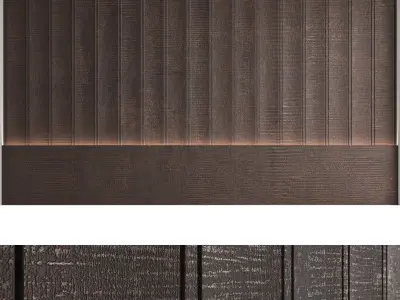 Decorative wall panels set 35 3D model