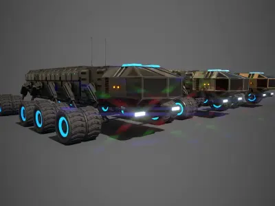 Rover Three Low-poly 3D model