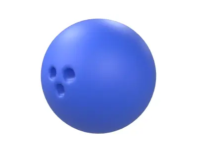 Bowling Ball v1 003 Low-poly 3D model
