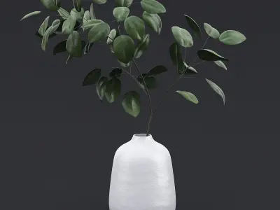 Tree Branch In Vase II 3D model