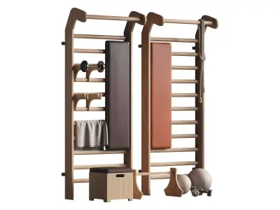 Gym equipments 3D model