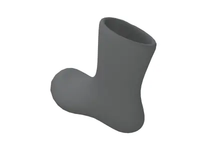 Sock Icon v2 002 Low-poly 3D model