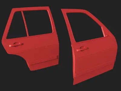 Four Doors for VW Golf Mk2 Doors  3D print model