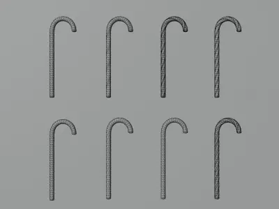 CandyCane1 Free low-poly 3D model