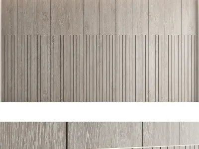 Decorative wall panel set 20 3D model