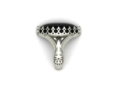 Silver Men Ring 3D print model