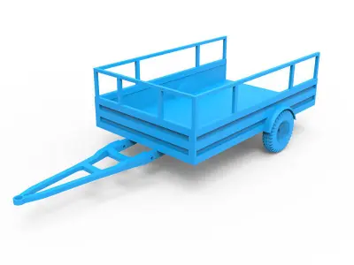 Trailer machine 3D print model