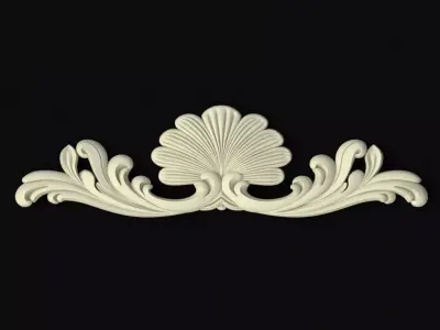 Central decor ornament for furniture 3D model 798