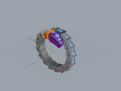 Serpent Ring 54201 3D print model