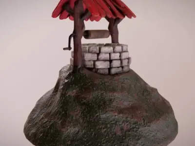 Old Well 3D model buy