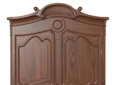 Wardrobe in classic style 1200 3D model