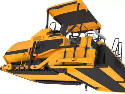 Asphalt Paver 3D model