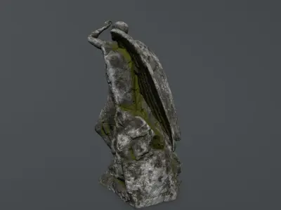 woman statue 1 Low-poly 3D model shop