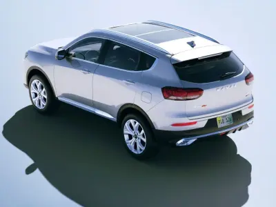 Haval H6 2021 Low-poly 3D model