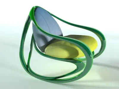 Rocking armchair Move ukrainian 3D model