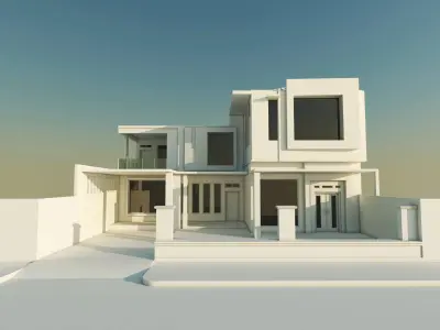 Modern house 3D model