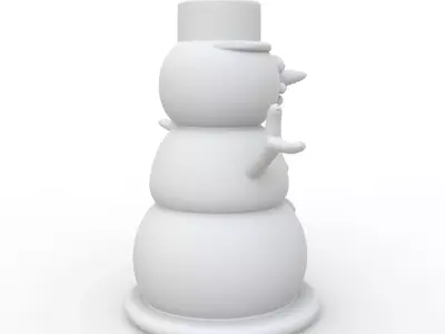 Snowman 3D Print Model 3D print model