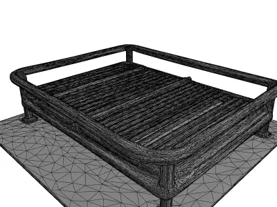 Modern Kitchen Dish Drainer Organizer Low-poly 3D model