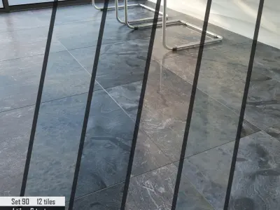 ABC Stone Set 3D model