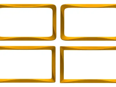 frames golden frame Free 3D model