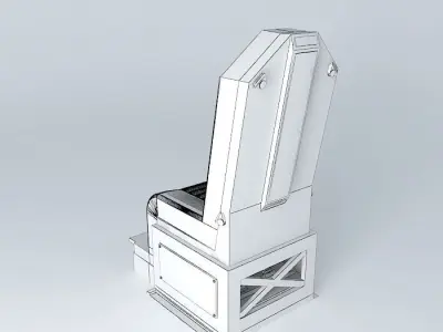 Black boat Seat Free 3D model