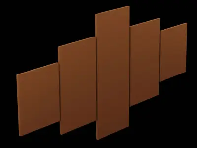 Geometrical Furniture Design  Low-poly 3D model buy