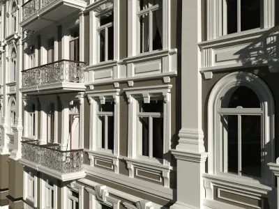 Classic residential building for the European Street 3 3D model 3D model