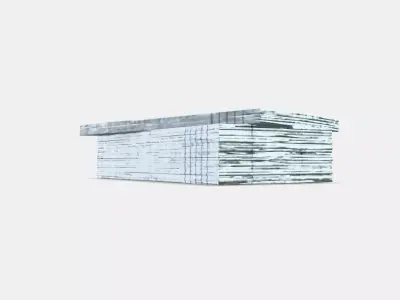 VERKLIGHET Paper napkin Low-poly 3D model