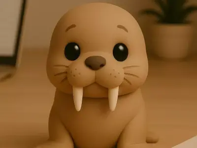 Walrus - Kawaii Animals Collection 3D print model