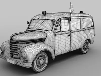Barkas Framo V901  Ambulance 3D model