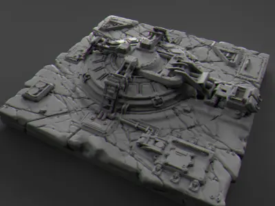 Missile silo 3D print model