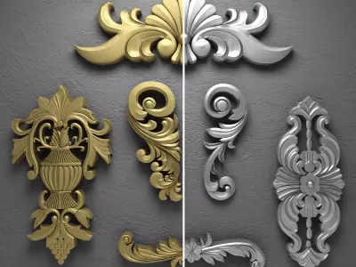 Decorative Plaster 3D model buy