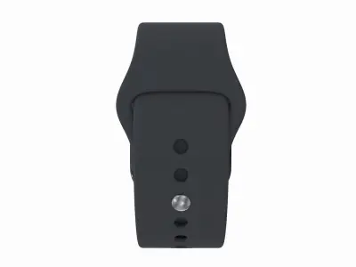 Apple Watch Series 8 Sport Band Graphite Stainless Steel Color Low-poly 3D model