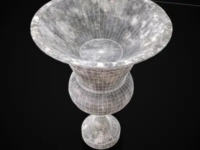 Small Garden Planter  Low-poly 3D model