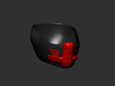 helmet high poly sculpt 3d printable ver 7 3D model 3D model