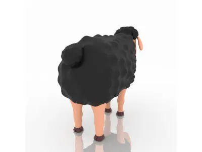 Cartoon Sheep 3D model