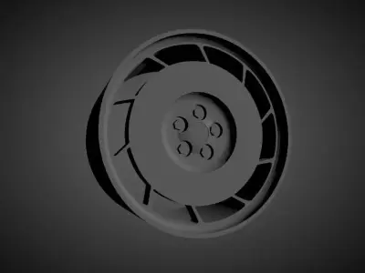 Corvette C4 OEM scalable and Printable rim 3D print model