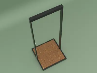 Garden Shower Low-poly 3D model