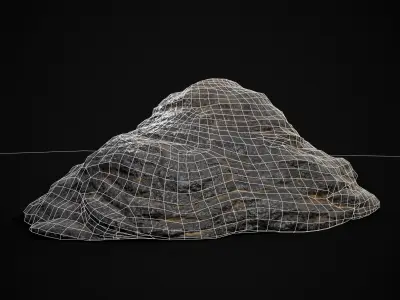 Cow Poop Low-poly 3D model