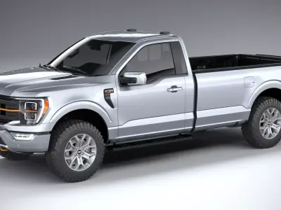 F150 Tremor Regular Cab 2022 3D model