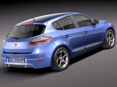 Renault Megane GT 2011 3D model