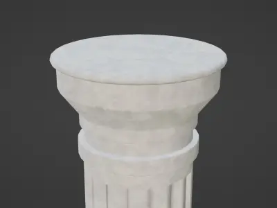 Greek and Roman Columns Low-poly 3D model