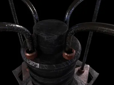 Oxygen Unit - Game Ready - Low Poly PBR - 3D Model Low-poly 3D model