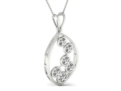 Women pendant 3D print model 11