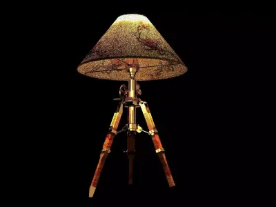 Chinese  lamp  Low-poly 3D model