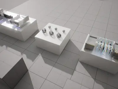 Machine Parts - Battery Low-poly 3D model