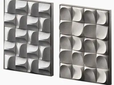 Wall art Geometry Modern minimalist interior decor 3D model