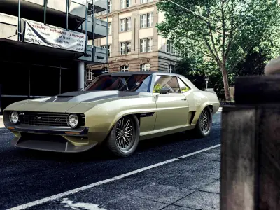 Chevrolet Camaro Valkyrja by Ringbrothers 1969 3D model